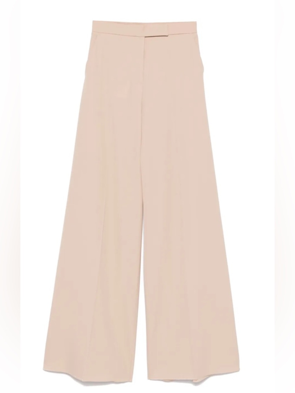 MaxMara Wide-Leg High Waist Trousers in Soft Blush